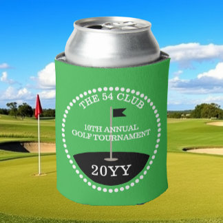 Porta-lata Nome do Clube do Torneio de Golfe Ano Verde