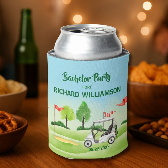 Porta-lata Nome do Tema Golf do Partido da Despedida de Solte (Criador carregado)