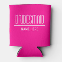 Nome e data personalizados do Bridesmaid