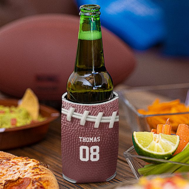 Porta-lata Nome e número personalizados da aparência de futeb (Criador carregado)