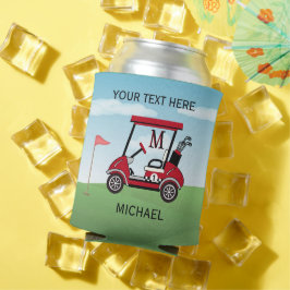 Porta-lata Nome exclusivo do Monograma do Carrinho de Golfe P