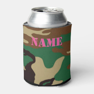 Porta-lata Nome/iniciais personalizados ~ da camuflagem da