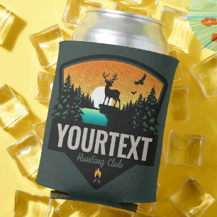 Porta-lata NOME Personalizado Caça Selvagem de Elk Sunset