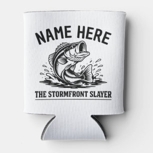 Porta-lata Nome Personalizado Clássico Tempestade de Pesca de