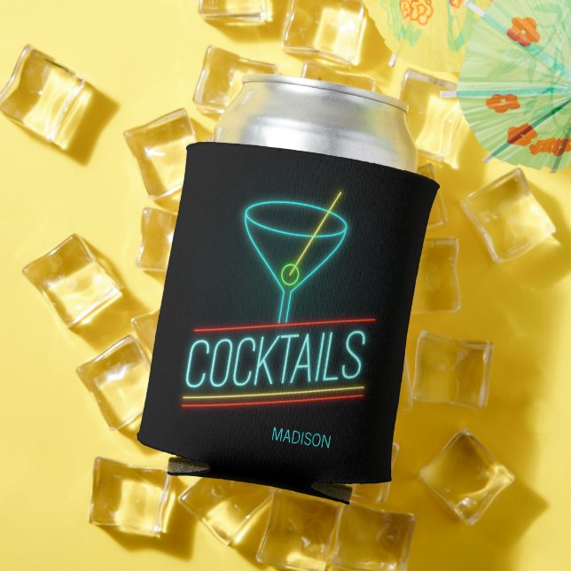 Porta-lata Nome personalizado COCTAILS (Verão in situ)