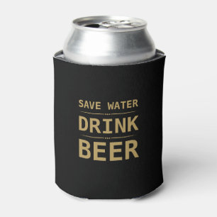 Porta-lata Nome Personalizado da Beer de Água Dourada para Po