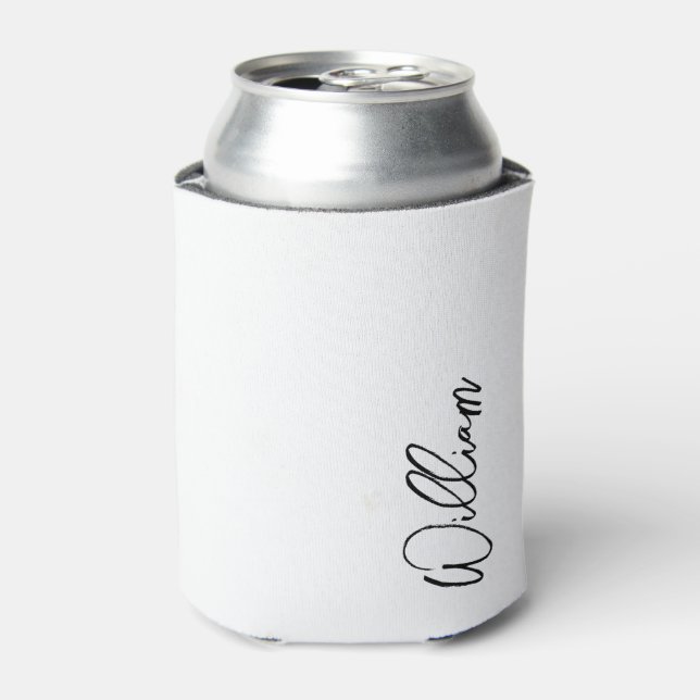 Porta-lata Nome Personalizado de Script Moderno (Can Front)