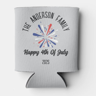 Porta-lata Nome Personalizado do Dia da Independência em 4 de