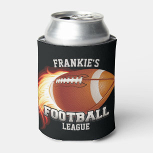 Porta-lata NOME Personalizado Futebol Americano Chama Esporte