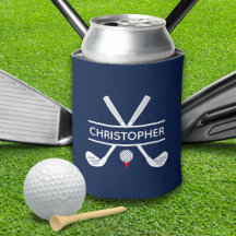 Nome Personalizado Golfe Vermelho Branco Azul