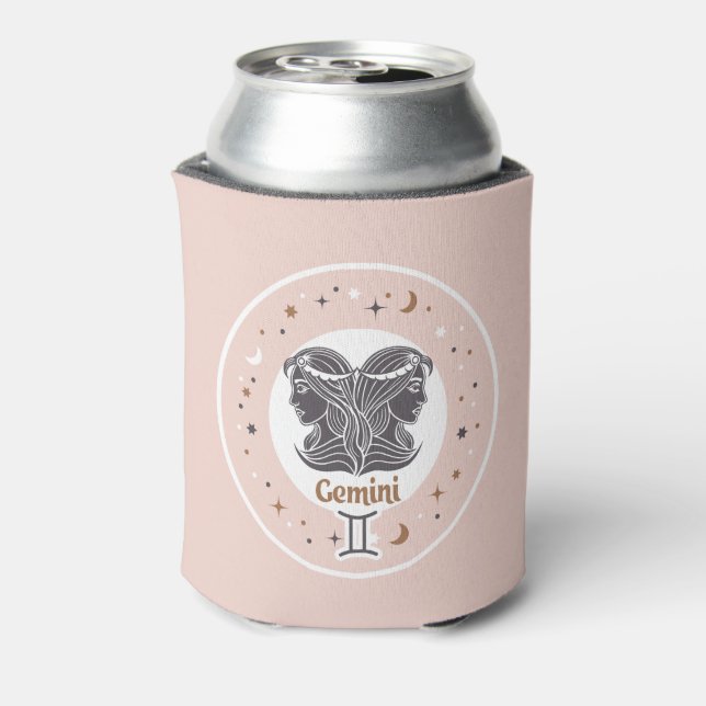 Porta-lata Nome Personalizado - Sinal Zodiac Gemini (Can Back)