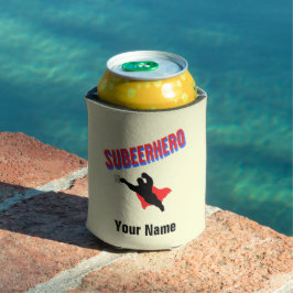 Porta-lata Nome Personalizado Subeerherói Beer Bottle Cooler
