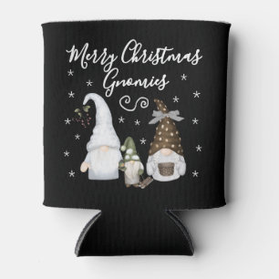 Porta-lata Nomes de Natal Modernos Alegres Gnomos Festivos