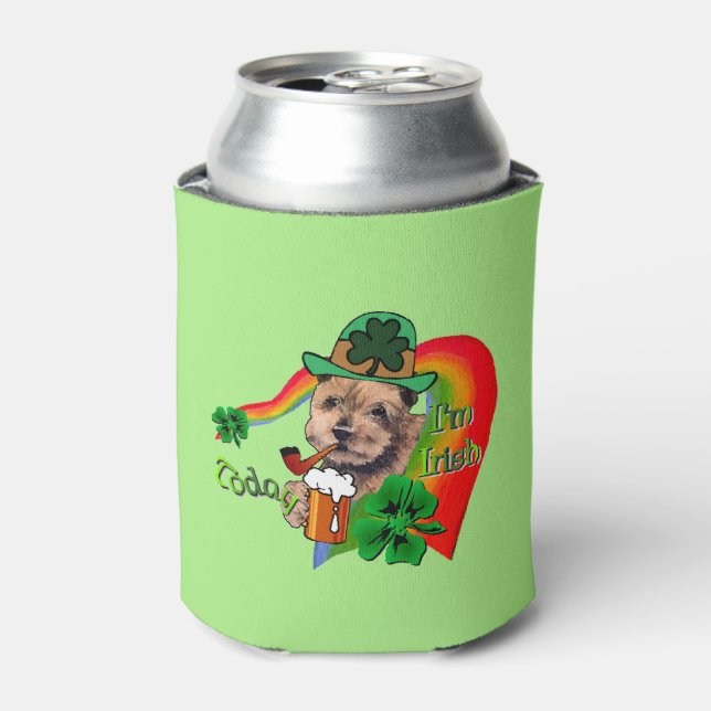 Porta-lata Norfolk Terrier St Patricks (Can Front)