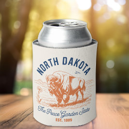 Porta-lata North Dakota Bison Can Cooler | Peace Garden State