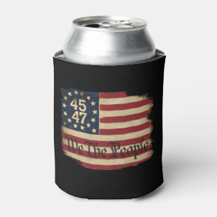 Porta-lata Nós O Povo Trump 45 47 Bandeira Vintage Envelhecid