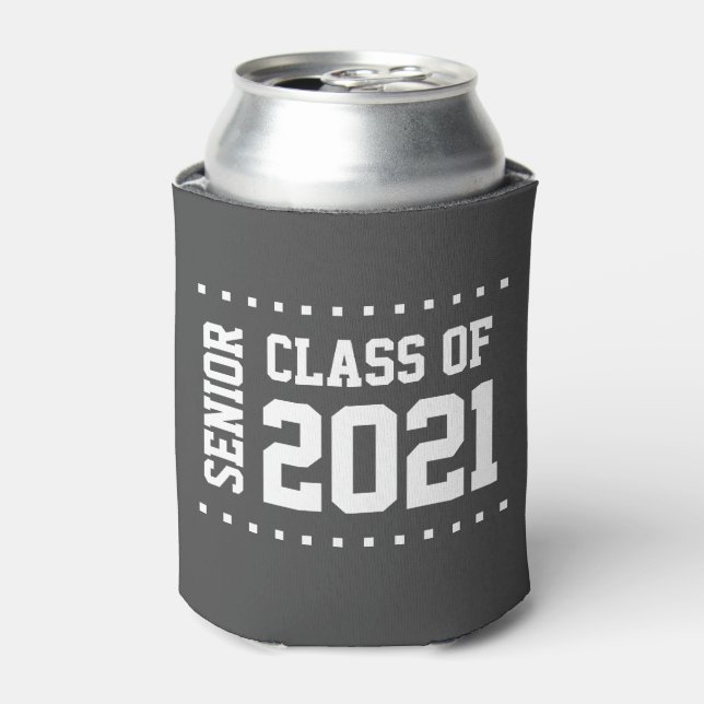 Porta-lata Nova classe personalizável de graduação de 2021 (Can Front)