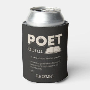 Porta-lata Novidade do Escritor de Poetas de Poeta de Defini