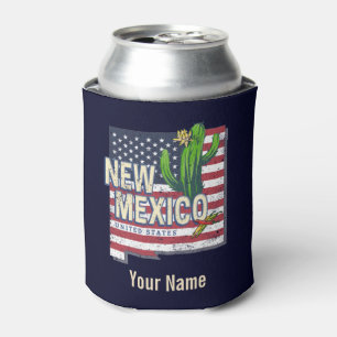 Porta-lata Novo México Estados Unidos Mapa Vintage EUA