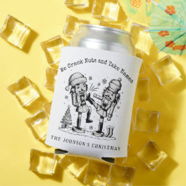 Porta-lata Nozes engraçadas bonitas personalizadas no Natal