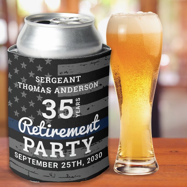 Porta-lata Nunca esqueça a diferença que fez com a polícia (Criador carregado)