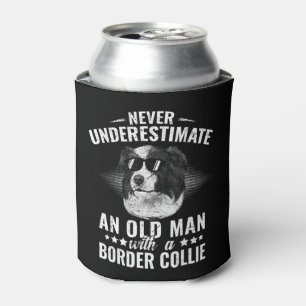 Porta-lata Nunca Subestime Um Velho Com Collie Fronteira