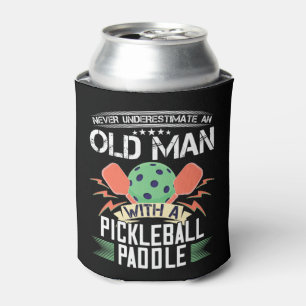 Porta-lata Nunca Subestime Um Velho Com Um Pão De Pickleball