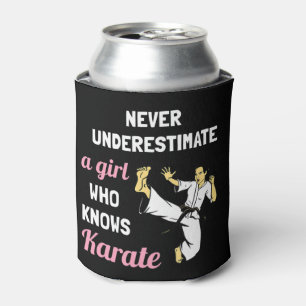 Porta-lata Nunca Subestime Uma Garota Que Conhece Karate Girl