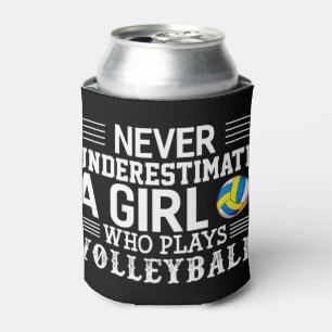Porta-lata Nunca Subestime Uma Garota Que Joga Voleibol
