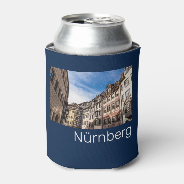 Porta-lata Nuremberg Cityscape Bavaria Alemanha Souvenir (Can Front)