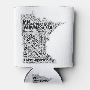 Porta-lata Nuvem da palavra do estado de Minnesota
