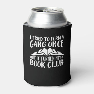 Porta-lata O amante de livro tentou o grupo do formulário