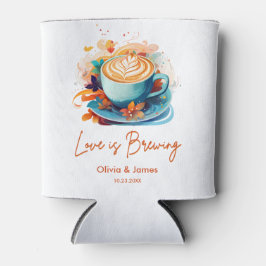 Porta-lata O Amor Azul está Preparando o Café Chá de Noiva Ca