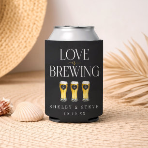 Porta-lata O Amor Está Cozinhando Cerveja Temática