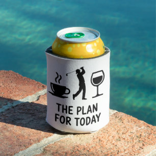 Porta-lata O Avião Para Hoje Golfe Divertido Vinho Café Golfi