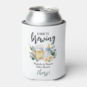 Porta-lata O Bebê Está Fazendo Cerveja Chás de Bebê Parabéns