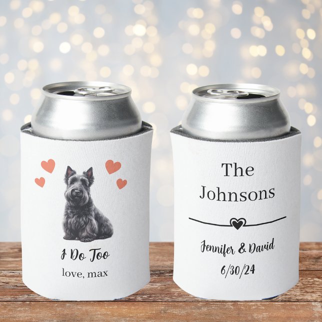 Porta-lata O Casamento Terrier Pet Da Escócia Personalizado P (Criador carregado)