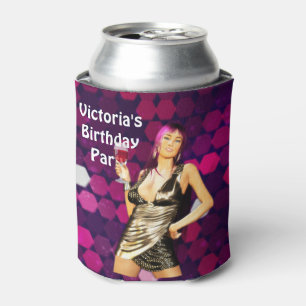 Porta-lata O costume de Bling do aniversário pode