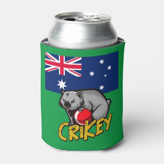 Porta-lata O Crickey Cricket Wombat da Austrália, (Can Front)