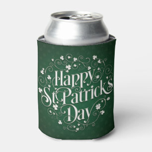 Porta-lata O dia de St Patrick - arte rodada da palavra