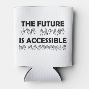Porta-lata O futuro é um idioma de sinal ASL acessível