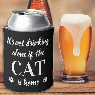 Porta-lata O Gato Não É Bebendo Sozinho É Foto De Pet Em Casa