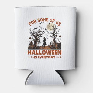 Porta-lata O Halloween é Todos os Dias Silhueta de Bruxa Lua