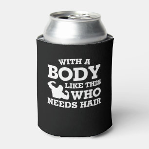 Porta-lata O homem calvo Bodybuilding gosta deste que precisa