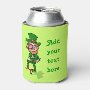 Porta-lata O Leprechaun engraçado do Dia de São Patrício