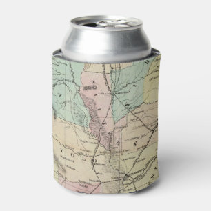 Porta-lata O mapa novo de Bancroft de Califórnia central