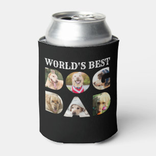 Porta-lata O melhor Pai de cães do mundo 6 lata de óculos c