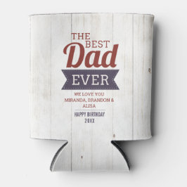 Porta-lata O Melhor Pai De Madeira Rustic Alguma Vez Foto Pod