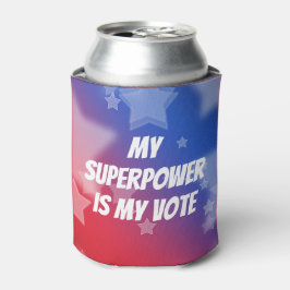 Porta-lata O meu superpoder é o meu voto