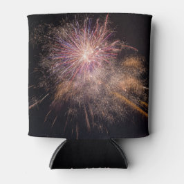 Porta-lata O monograma personalizado do Fireworks pode resfri